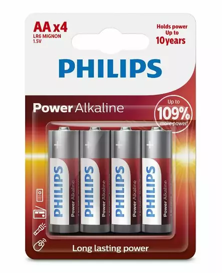 Philips Paristo LR6/ AA Power Alkaline B4 (4pcs) - Duell muut varaosat ja tarvikkeet - 136196 - 1