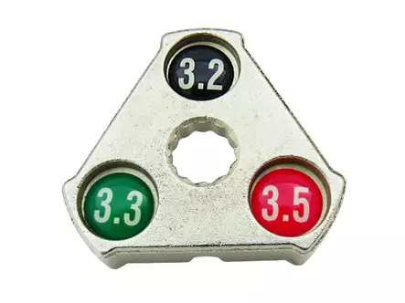 Pinna-avain CAVO 3.2 / 3.3 / 3.5 mm hopea - Duell polkupyörien varaosat ja tarvikkeet - 64856 - 1