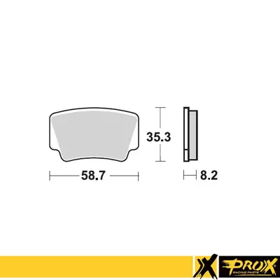 ProX Jarrupalasarja Taakse KTM450/505/525SX-XC ATV '08-11 - Duell MP varaosat ja tarvikkeet - 81056 - 1