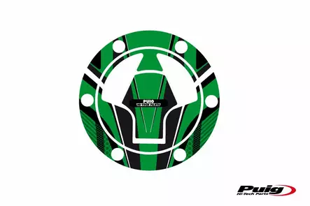 Puig Fuel Cap Cover Radical Kawasaki C/Green - Duell MP varaosat ja tarvikkeet - 92476 - 1