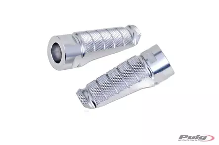 Puig Pair Footrests Hi-Tech Racing Right/Left C/Silver - Duell MP varaosat ja tarvikkeet - 92356 - 1