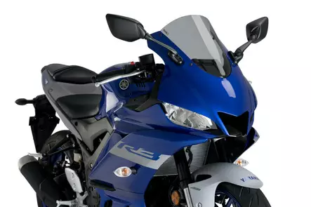 Puig R-Racer Screen Yamaha Yzf-R3 19' C/Smoke - Duell MP varaosat ja tarvikkeet - 94846 - 1
