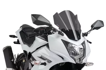 Puig Racing Screen Kawasaki Ninja 250Sl 15'-17' C/Dark - Duell MP varaosat ja tarvikkeet - 91836 - 1