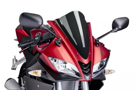 Puig Racing Screen Yamaha Yzf-R125 08-18' C/Carbon Look - Duell MP varaosat ja tarvikkeet - 93566 - 1
