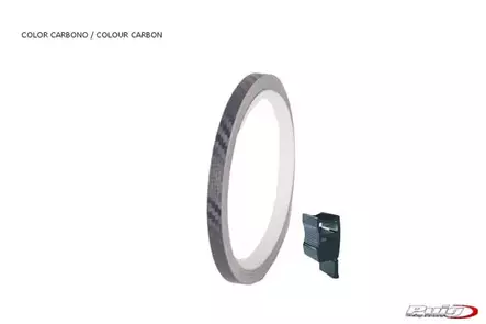 Puig Rim Strip 6 Meters+Aplicator C/Carbon Look - Duell MP varaosat ja tarvikkeet - 93146 - 1
