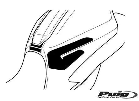 Puig Tank Pad + Side Part Yamaha Mt-07 14-17'C/Carbon - Duell MP varaosat ja tarvikkeet - 91846 - 1