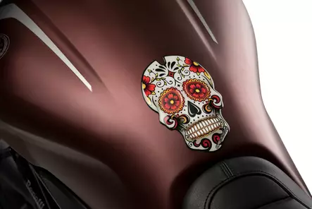 Puig Tank Pad Skull C/Red - Duell MP varaosat ja tarvikkeet - 94706 - 1
