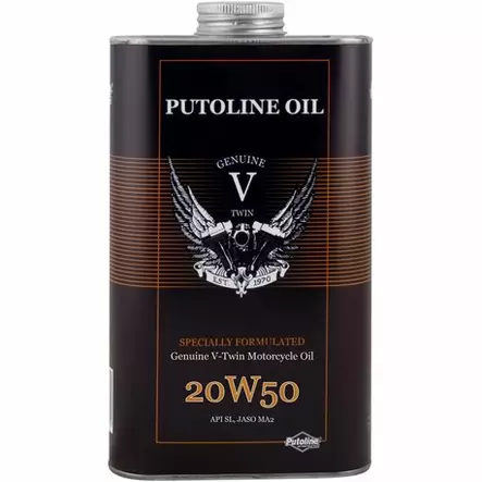 Putoline Genuine V-Twin 20W-50- 1L (6) - Duell öljyt ja muut nesteet - 61186 - 1