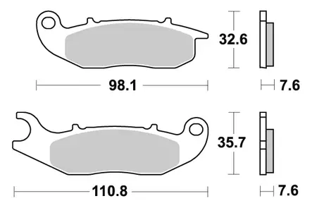 Sbs Jarrupalat Ceramic - Duell MP varaosat ja tarvikkeet - 124026 - 1