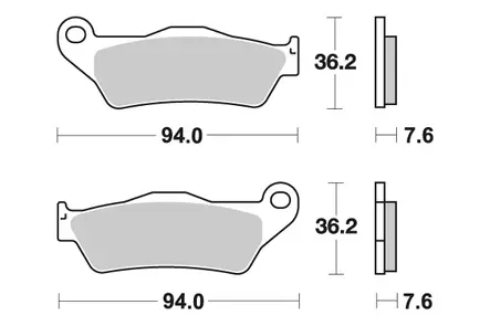 Sbs Jarrupalat Ceramic - Duell MP varaosat ja tarvikkeet - 124246 - 1