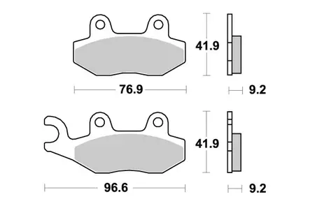 Sbs Jarrupalat Ceramic (713HF) - Duell MP varaosat ja tarvikkeet - 123396 - 1