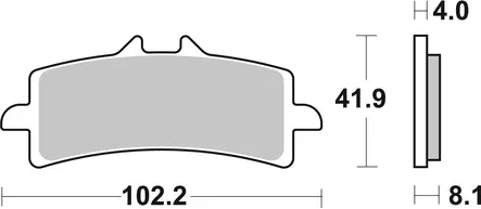 Sbs Jarrupalat Sintered - Duell MP varaosat ja tarvikkeet - 122736 - 1