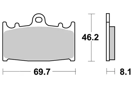 Sbs Jarrupalat Sintered - Duell MP varaosat ja tarvikkeet - 123876 - 1