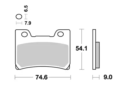 Sbs Jarrupalat Sintered - Duell MP varaosat ja tarvikkeet - 123916 - 1