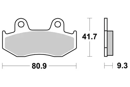 Sbs Jarrupalat Sintered Offroad - Duell MP varaosat ja tarvikkeet - 123986 - 1