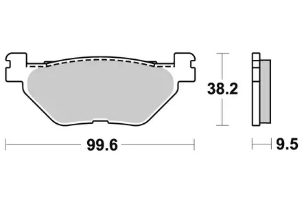 Sbs Jarrupalat Sintered Taakse - Duell MP varaosat ja tarvikkeet - 123306 - 1