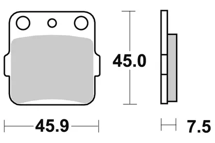 Sbs Jarrupalat Sintered Taakse - Duell MP varaosat ja tarvikkeet - 123376 - 1