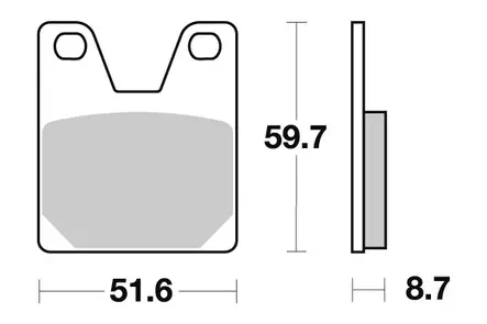 Sbs Jarrupalat Sintered Taakse - Duell MP varaosat ja tarvikkeet - 123516 - 1