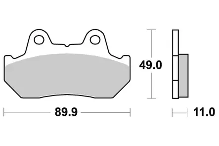 Sbs Jarrupalat Sintered Taakse - Duell MP varaosat ja tarvikkeet - 123976 - 1