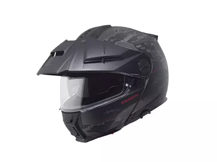 Schuberth Kypärä E2 Atlas mattamusta/punainen, 53 XS - Duell ajovarusteet - 65766 - 1
