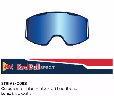 Spect Red Bull Strive MX Goggles Single lens Blue/Red blue - Duell ajovarusteet - 45516 - 1