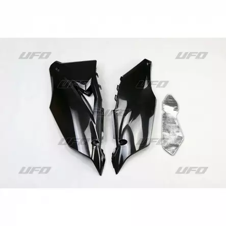 UFO Side panels KX250F 21-24 KX450F 19-23 Black 001 - Duell MP varaosat ja tarvikkeet - 48966 - 1