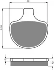GOLDFREN Jarrupalat 057 Ceramic carbon AD - Duell MP varaosat ja tarvikkeet - 67816 - 1