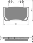GOLDFREN Jarrupalat 067 Ceramic carbon AD - Duell MP varaosat ja tarvikkeet - 67506 - 1