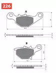 GOLDFREN Jarrupalat 226 Ceramic Carbon S33 - Duell MP varaosat ja tarvikkeet - 68676 - 1