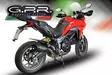 GPR Ducati Multistrada 950 2017/20 e4 EC-Approv. slip-on exhaust GP Evo4 Black - Duell MP varaosat ja tarvikkeet - 109406 - 1