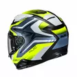 HJC Kypärä F71 Fes Valkoinen/Fluo Keltainen/Sininen MC3HSF 2XL - Duell ajovarusteet - 56376 - 1