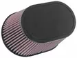 K&N Universal Clamp-On Air Filter Oval Flg: 6-1/4" X 4" 7-7/8" X 5-1/2"B 6-1/4 - Duell MP varaosat ja tarvikkeet - 127136 - 1