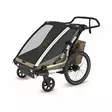 Lastenkuljetusperäkärry THULE Chariot Cross 2 double Faded Khaki - Duell polkupyörien varaosat ja tarvikkeet - 139576 - 1
