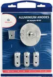 Osculati anodisarja (alu) Yamaha 40-60hv 4-t - Duell venetarvikkeet - 4546 - 1