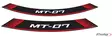 Puig Kit 8 Rim Strips Mt-07 C/Red - Duell MP varaosat ja tarvikkeet - 91026 - 1