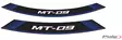 Puig Kit 8 Rim Strips Mt-09 C/Blue - Duell MP varaosat ja tarvikkeet - 90646 - 1