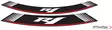 Puig Kit 8 Rim Strips R1 C/Silver - Duell MP varaosat ja tarvikkeet - 92226 - 1