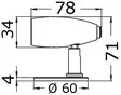 Rana articulated LED light High Power 12/24 V - Duell venetarvikkeet - 7526 - 1