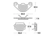 Sbs Jarrupalat Ceramic - Duell MP varaosat ja tarvikkeet - 123586 - 1