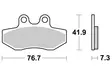 Sbs Jarrupalat Ceramic (817HF) - Duell MP varaosat ja tarvikkeet - 123136 - 1