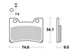 Sbs Jarrupalat Sintered - Duell MP varaosat ja tarvikkeet - 123916 - 1