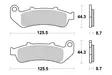 Sbs Jarrupalat Sintered - Duell MP varaosat ja tarvikkeet - 124046 - 1