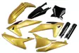 UFO Plastic kit 6-parts KTM SX/SXF125-450 23-24 Gold/Black - Duell MP varaosat ja tarvikkeet - 47106 - 1