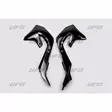 UFO Radiator covers KX250F 21-24 KX450F 19-23 Black 001 - Duell MP varaosat ja tarvikkeet - 49076 - 1