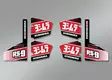 Yoshimura MUFFLER BADGE RS-9 Decal Set (6 pcs) - Duell MP varaosat ja tarvikkeet - 112816 - 1