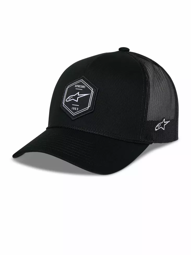 Alpinestars Lippis Hexeon Trucker Snapback Musta/Musta One Size - Duell ajovarusteet - 35947 - 1