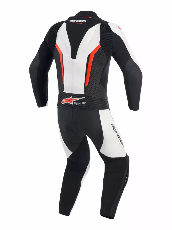 Alpinestars Nahkapuku 1PCS GP Force V2 Musta/Valkoinen/Punainen Fluo, 58 - Duell ajovarusteet - 40327 - 1