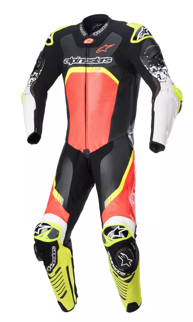 Alpinestars Nahkapuku GP TECH v4 Tech Air Musta/Punainen/Keltainen 56 - Duell ajovarusteet - 40857 - 1