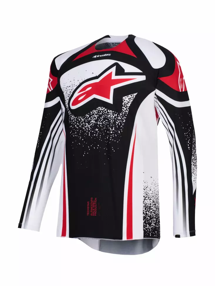 Alpinestars Paita Techstar Nomur Musta/Valkoinen/Punainen XL - Duell ajovarusteet - 42457 - 1