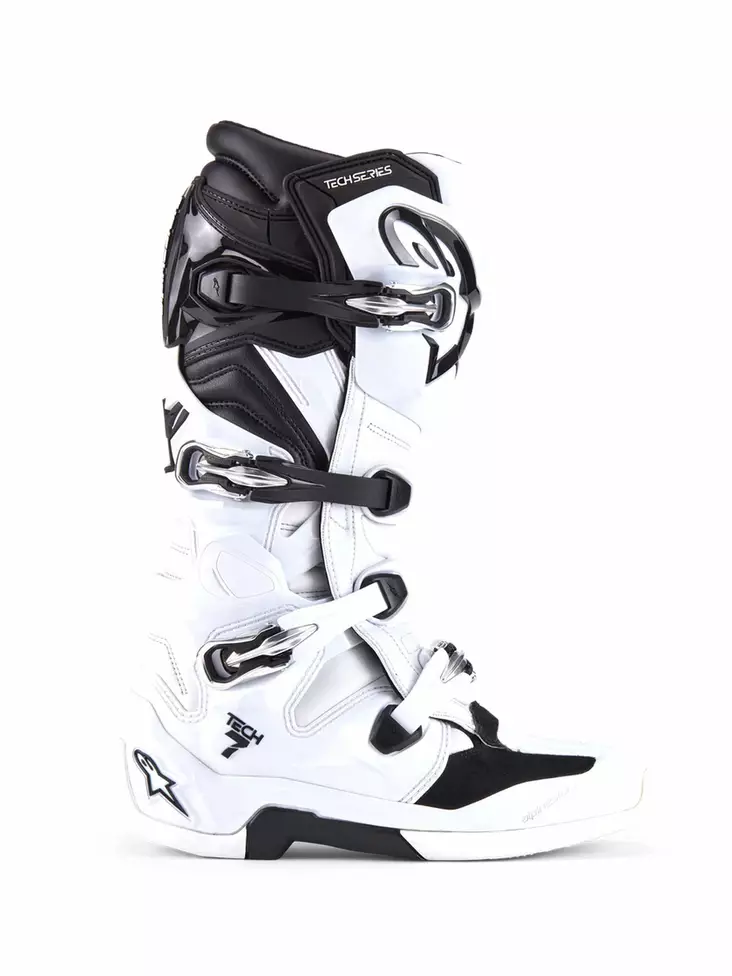Alpinestars Saapas Tech 7 Valkoinen/Musta, 44.5 (10) - Duell ajovarusteet - 38517 - 1